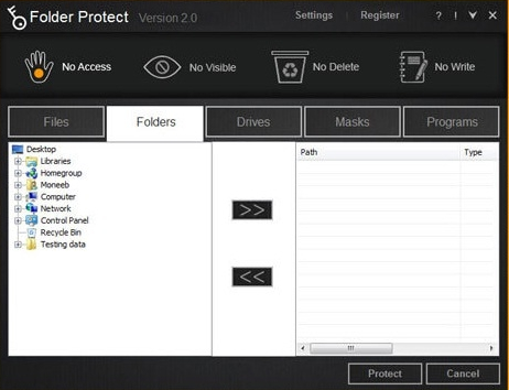 Folder Protect 2.0.5 Free Download Latest Version